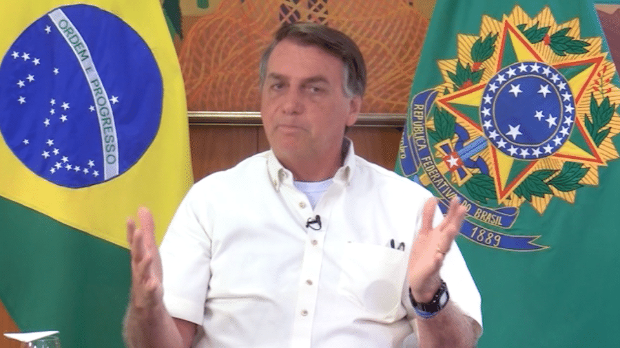 O presidente Jair Bolsonaro em entrevista ao Canal Rural - Reprodução