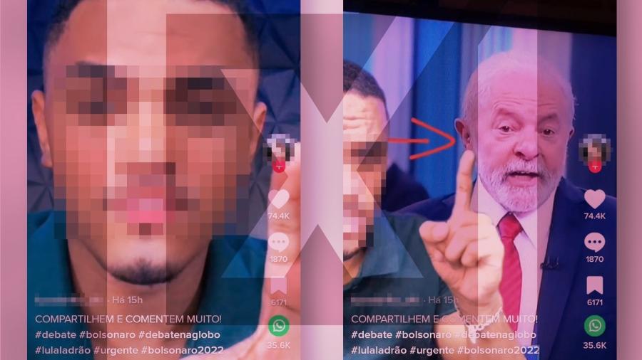 29.out.2022 - É falso que o ex-presidente Luiz Inácio Lula da Silva (PT) tenha utilizado ponto eletrônico durante o debate realizado pela Rede Globo na sexta-feira (28) - Projeto Comprova