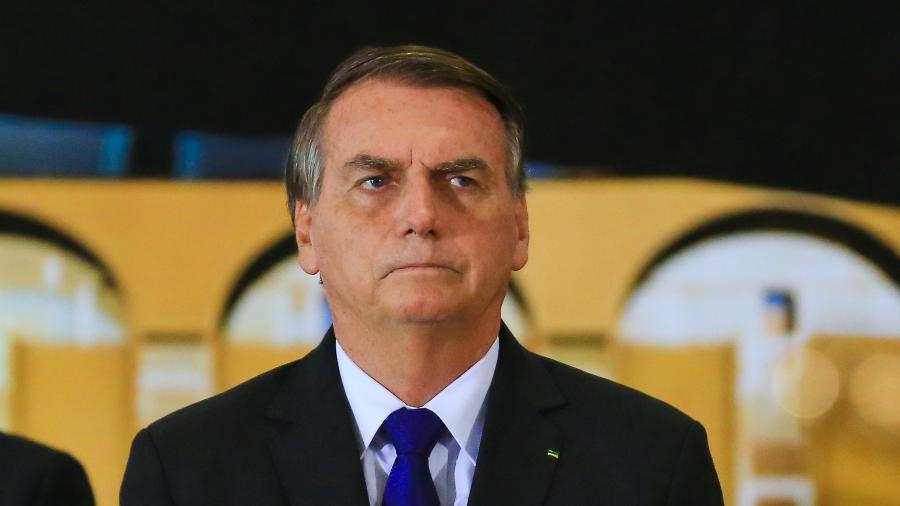 1º.12.22 - O presidente Jair Bolsonaro (PL) participa de cerimônia de promoção de oficiais do Exército em Brasília -  Estevam Costa / PR