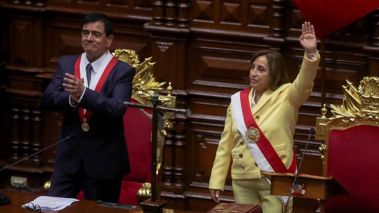 Dina Boluarte sworn in as Peruvian president following the overthrow of Pedro Castillo - REUTERS/Sebastian Castaneda - REUTERS/Sebastian Castaneda