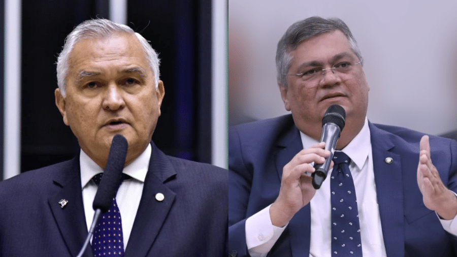 Deputado federal General Girão (PL-RN) e Flávio Dino, ministro da Justiça e Segurança Pública