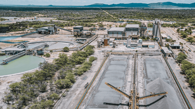 Planta de mineradora EroBrasil em Jaguarari (BA)