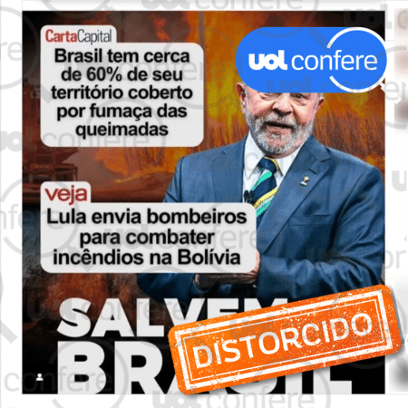 20.set.2024 - Segundo o Ministério de Relações Exteriores, ação tem como objetivo evitar que novos focos de incêndio cheguem ao território brasileiro