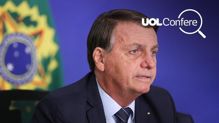 Bolsonaro alega desde janeiro que país está entre os que mais vacina no mundo - Divulgação/Secom