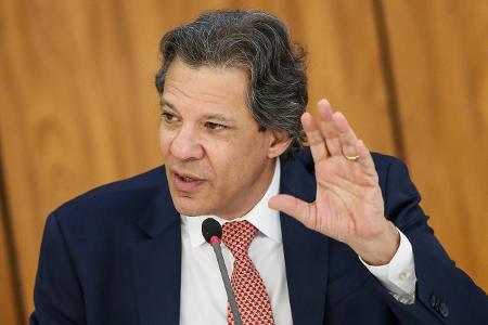 O ministro da Fazenda, Fernando Haddad