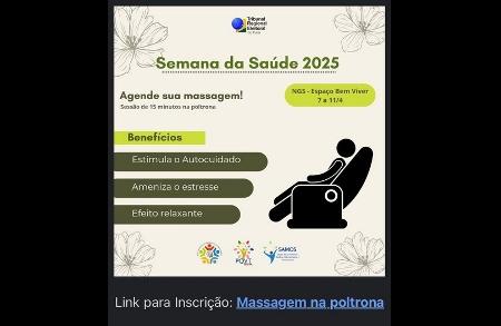 TRE-PA inaugurou espaço com massagem em janeiro TRE-PA inaugurou espaço com massagem em janeiro