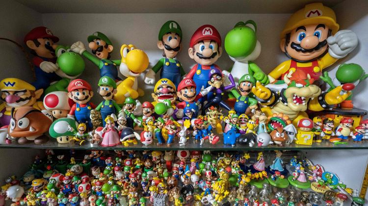 Parte da coleção de personagens de Super Mario de Kikai Parte da coleção de personagens de Super Mario de Kikai