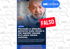 É falso que governo anunciou recuo do fim da escala 6x1 após vitória Lula