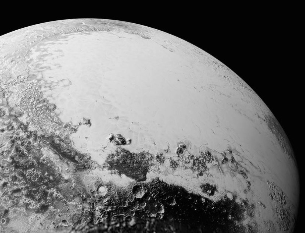 A Nasa (Agência Espacial Norte Americana) divulgou uma nova imagem do Plutão destacando a complexidade de sua superfície - NASA