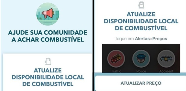 Waze, recurso para atualizar se posto de gasolina tem combustível - Divulgação - Divulgação