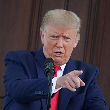 O presidente dos Estados Unidos, Donald Trump, em coletiva na Casa Branca, em 7/09/2020 - Mandel Ngan/AFP