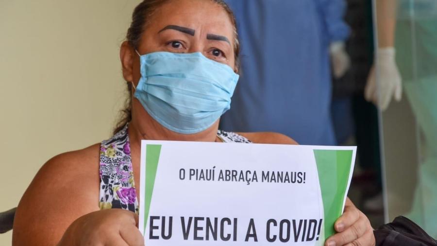 Francinete Binda Dutra deixou Hospital Universitário de Teresina seis dias após ser transferida de Manaus - Romário Farias/Divulgação/HU/UFPI