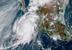 Imagem ilustrativa de furacão no oceano Pacífico