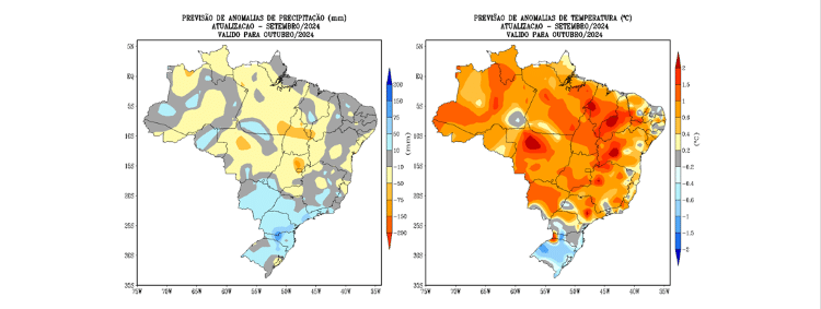 Previsão de mais calor para outubro