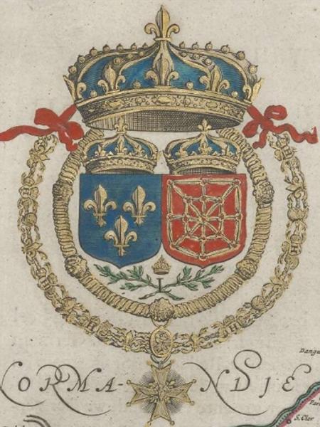 Brasão de armas da França e de Navarra Brasão de armas da França e de Navarra