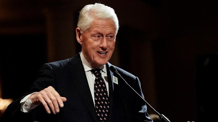 Ex-presidente dos Estados Unidos Bill Clinton, em imagem de abril de 2025 Ex-presidente dos Estados Unidos Bill Clinton, em imagem de abril de 2025
