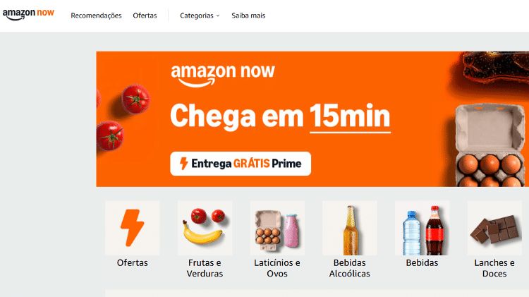 Amazon Now promete entregas em até 15 minutos