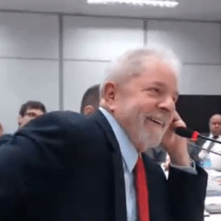 14.nov.2018 - Lula é interrogado em Curutiba no caso do sítio de Atibaia - Captura de tela/Justiça Federal