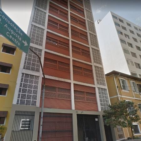 Prédio na rua Rocha, no centro de SP, de onde mulher caiu na madrugada de hoje - Reprodução/Google Street View