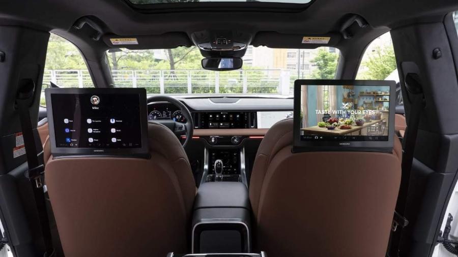 Carro conectado: protótipo da Samsung tem 8 câmeras e 9 telas - Divulgação