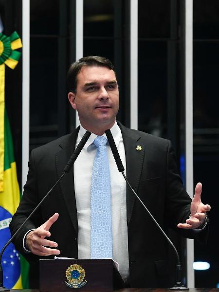 O senador Flávio Bolsonaro (Republicanos-RJ), em foto de arquivo - Roque de Sá/Agência Senado