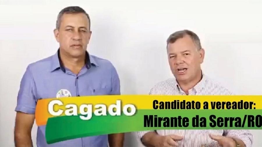Cagado, candidato a vereador em Mirante da Serra - Reprodução/YouTube