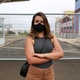 Jessica Montanholli, 29 anos, foi a primeira a chegar ao seu local da prova, em Campinas (SP) - LEANDRO FERREIRA/ESTADÃO CONTEÚDO