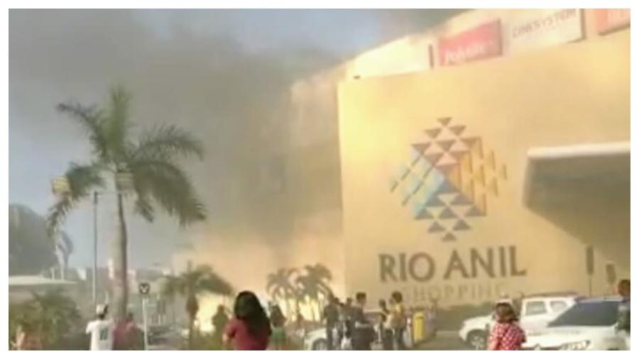 O incêndio no shopping Rio Anil deixou mortos e feridos - Reprodução