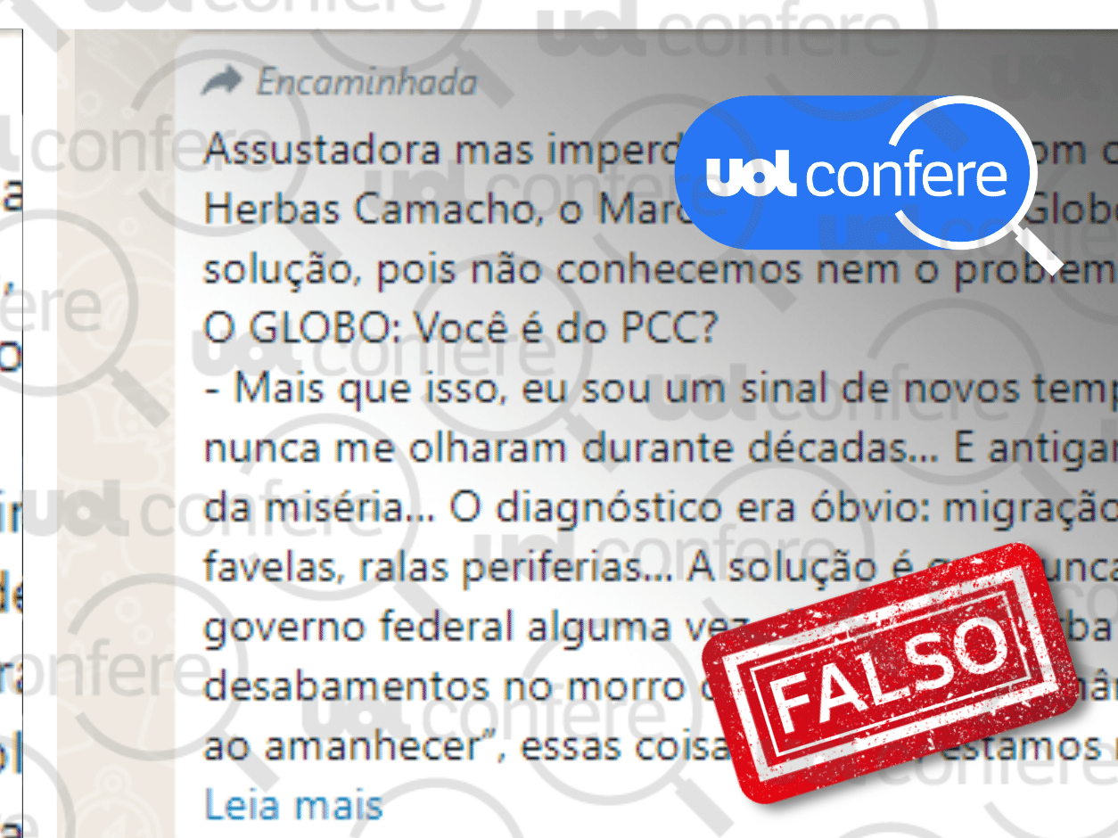 Texto fictício de Arnaldo Jabor circula na internet como se fosse  entrevista de Marcola - Estadão