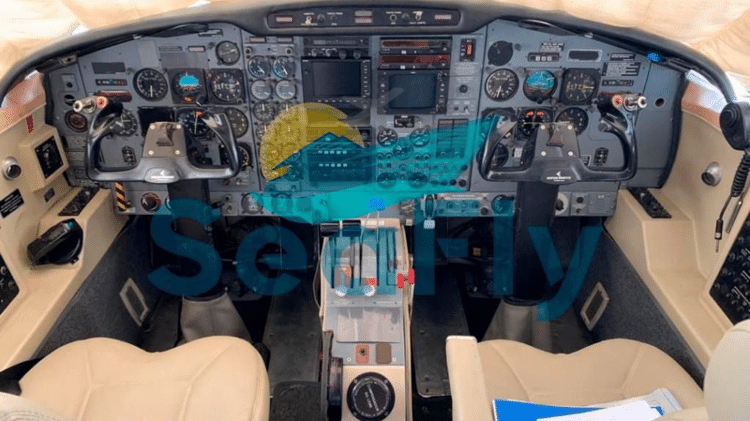 Cockpit do Embraer "Bandeirante"