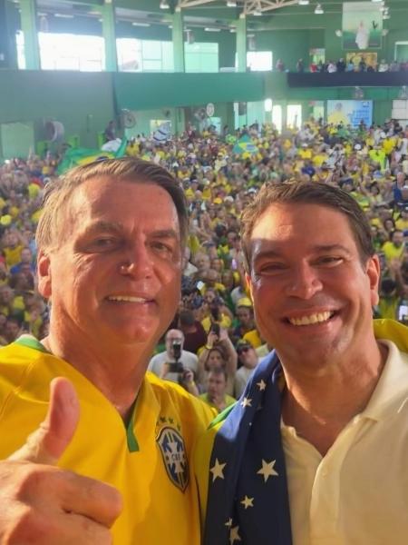 Bolsonaro e Ramagem, pré-candidato à prefeitura do Rio