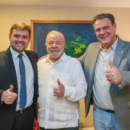 O presidente Lula ao lado do ministro da Agricultura Carlos Fávaro (à dir.) e do secretário-executivo da pasta, Irajá Rezende de Lacerda (à esq.). Ambos são produtores rurais de Mato Grosso