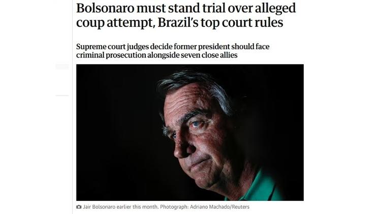 The Guardian repercute a decisão do Supremo Tribunal Federal The Guardian repercute a decisão do Supremo Tribunal Federal