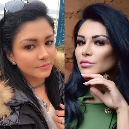 Dois momentos de Nathy: "Eu era completamente diferente" - Arquivo Pessoal