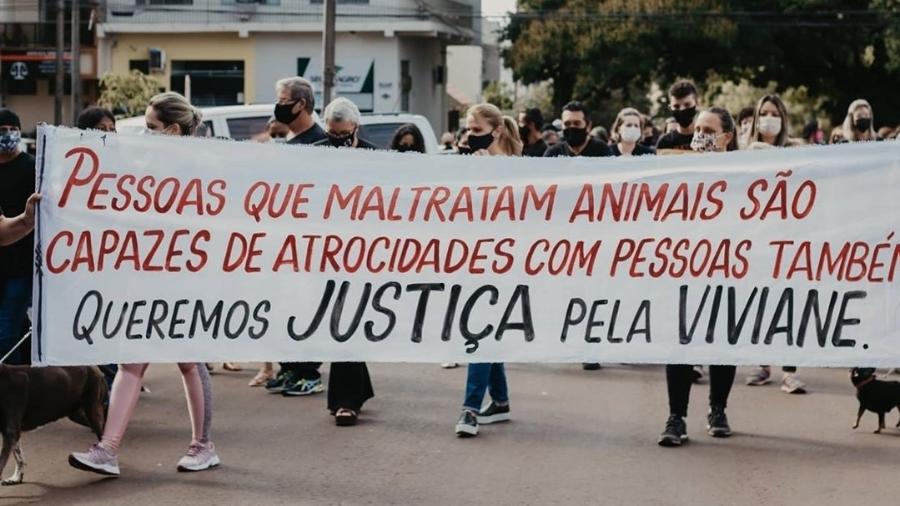 Manifestantes pediram Justiça pela morte da voluntária no domingo (18) - Divulgação/PAIS
