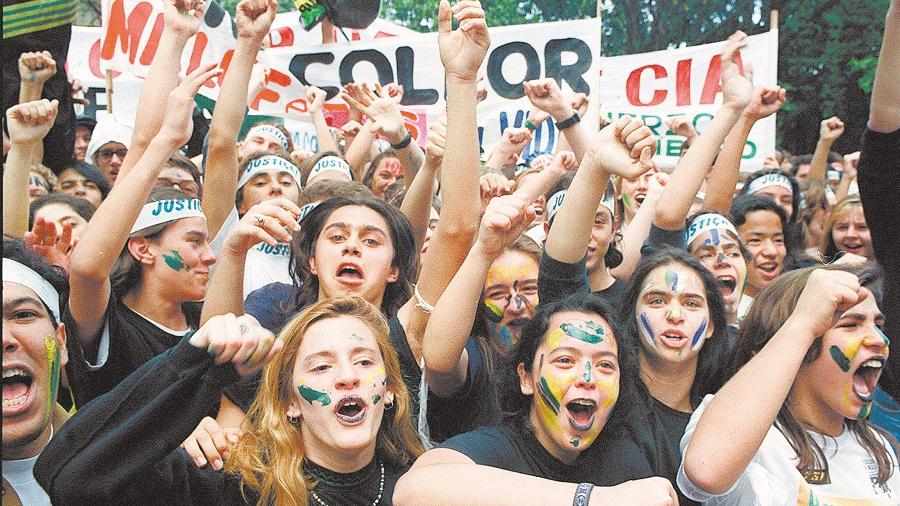 Manifestação pelo impeachment do então presidente Fernando Collor -  Eder Chiodetto/Folhapress