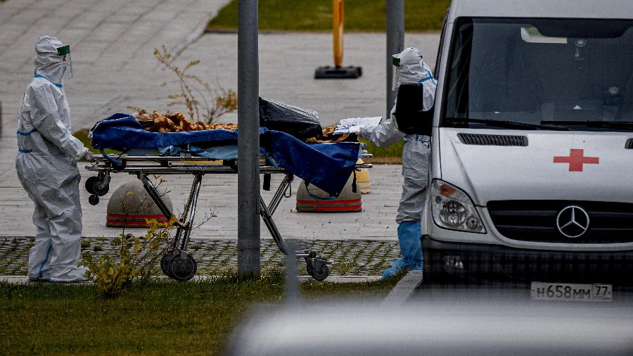 Rússia teve mais de 44 mil mortes por coronavírus no mês de setembro - Dimitar Dilkoff/AFP