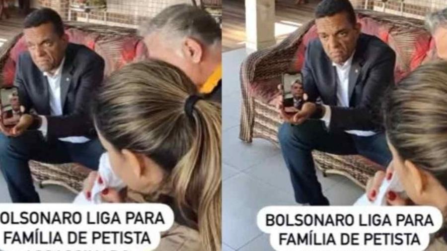 Bolsonaro fala com família de petista assassinado em Foz do Iguaçu - Reprodução