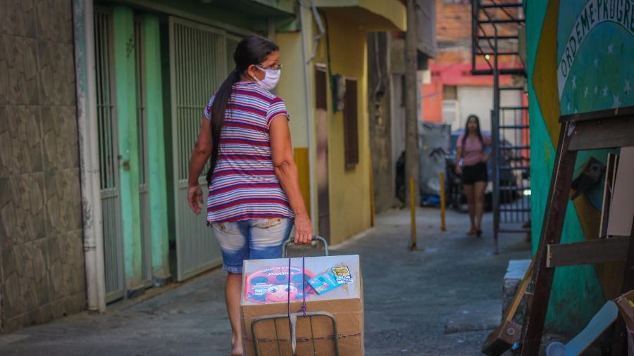 Doações de cestas básicas caíram drasticamente nos últimos meses em Heliópolis, em São Paulo - Comunicação UNAS/ Douglas Cavalcante