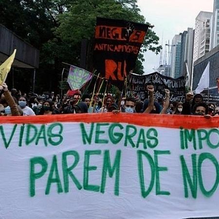 Ato do movimento negro em São Paulo. - Coalizão Negra por Direitos