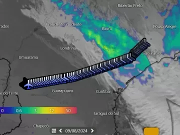 Avião da Voepass cruzou zona crítica por 8 minutos e perdeu 103 km/h 