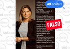 É falso que Daniela Lima disse que Mendonça quer derrubar Moraes