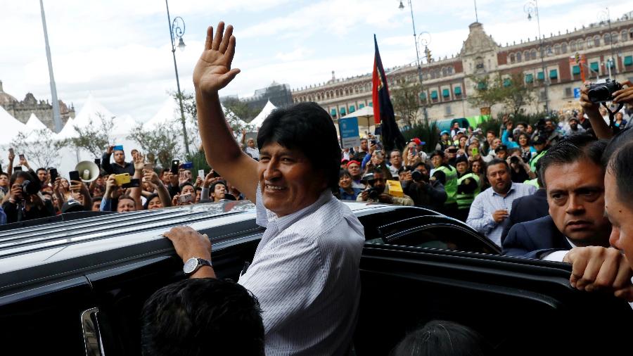 13.nov.2019 - O ex-presidente da Bolívia, Evo Morales, na Cidade do México, capital mexicana - Carlos Jasso - 13.nov.2019/Reuters