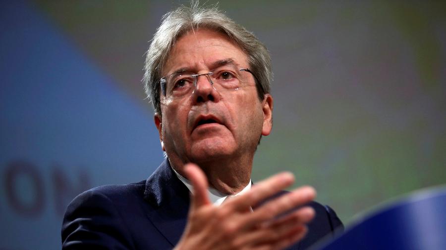 15.jul.2020 - O comissário de Economia da União Europeia, Paolo Gentiloni, disse que os pagamentos do fundo de recuperação do coronavírus aprovado por líderes do bloco começarão na segunda metade de 2021 -  Francisco Seco/Pool via Reuters