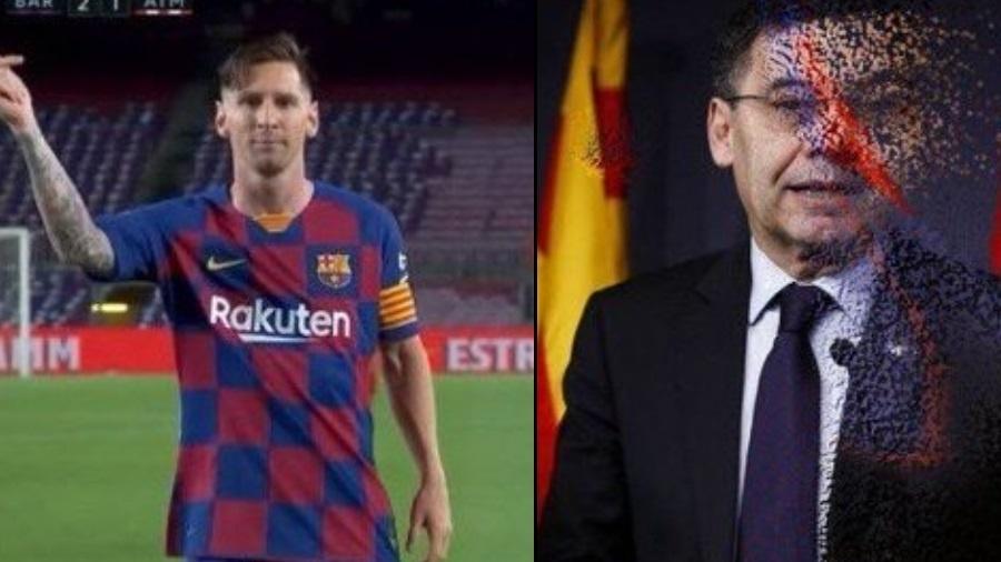 Meme brinca com Messi desaparecendo com Pep Bartomeu  - Reprodução/Twitter