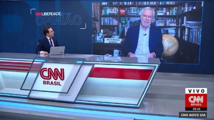 Alexandre Garcia - Reprodução/CNN - Reprodução/CNN