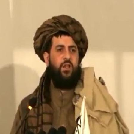 O ministro da Defesa do Talibã, Mohammad Yaqub, filho do fundador do movimento fundamentalista, mulá Omar, fez sua primeira aparição pública - Reprodução/Twitter/@GhaziMedia3