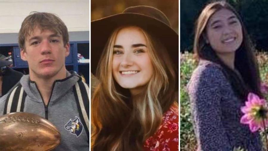 Tate Myre, Madisyn Baldwin e Hana St. Juliana morreram no ataque a escola em Michigan. O suspeito do ataque é um estudante de 15 anos - Reprodução/Twitter/Facebook