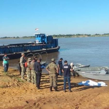 Local na região de Puerto Rosario, no Paraguai, onde foi encontrado o corpo de um homem de 49 anos que morreu afogado no rio Paraguai após ser atacado por piranhas - La Nacion/Reprodução