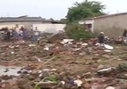 Reservatório de água rompe, destrói casas e deixa 14 feridos na PB - Reprodução/TV Globo